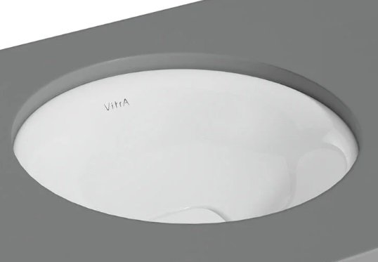 Vitra 7532B003-1083 Metropole Yuvarlak Tezgahaltı Lavabo Parlak Beyaz.